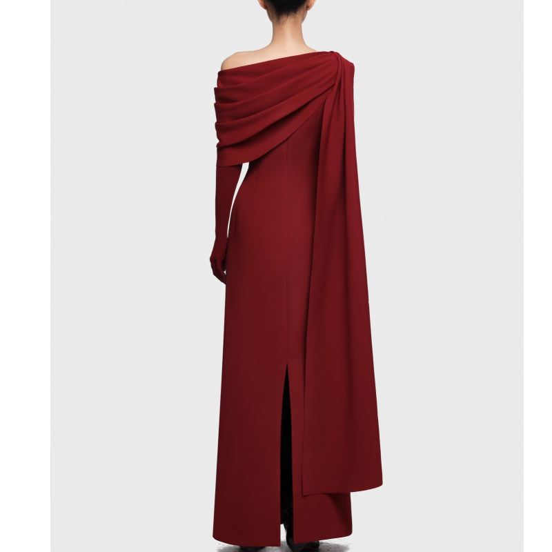 NAVCT Off-Shoulder Evening Dress Gown