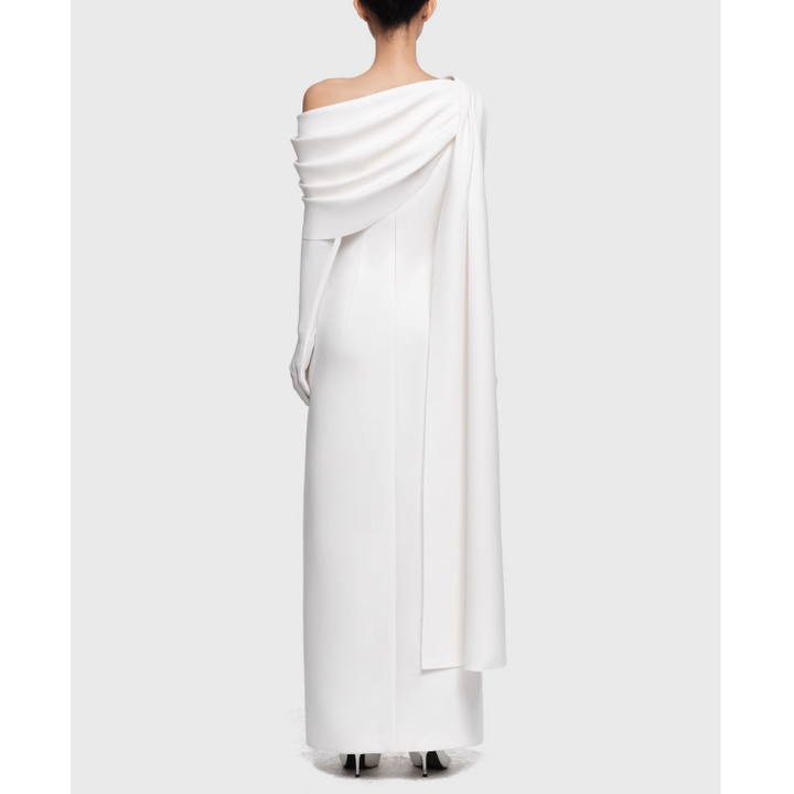 NAVCT Off-Shoulder Evening Dress Gown