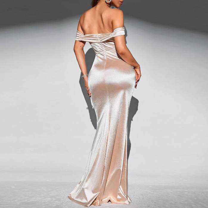 NEVDO Off-Shoulder Slip Evening Dress Gown