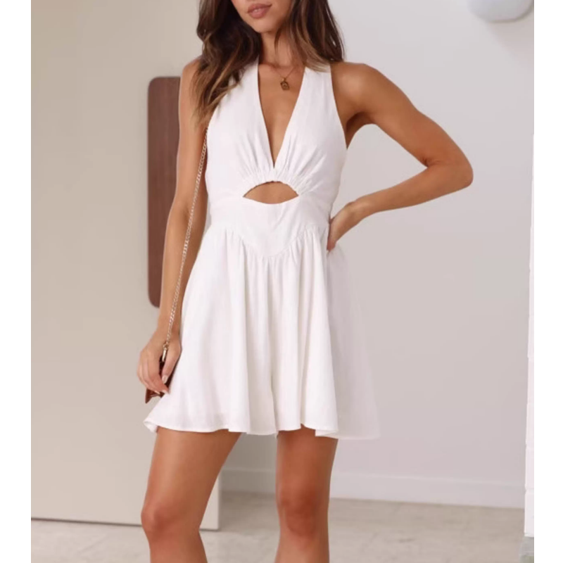 NOVTI Cut Out Mini Dress