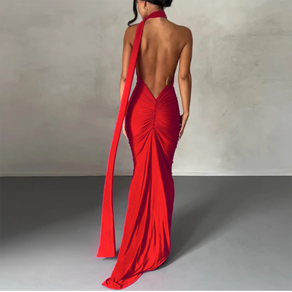 NULAU One Shoulder Maxi Dress