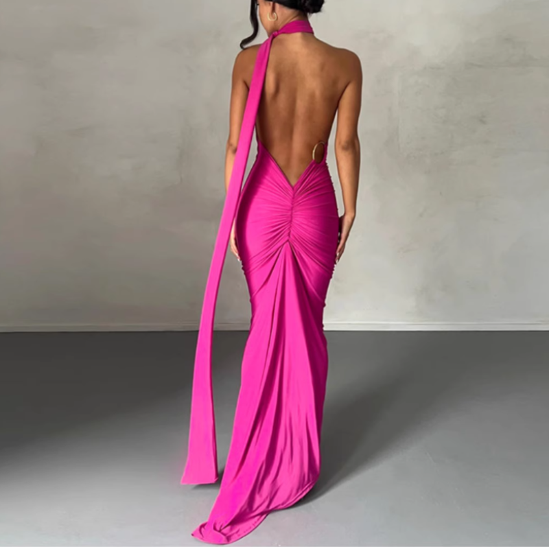 NULAU One Shoulder Maxi Dress