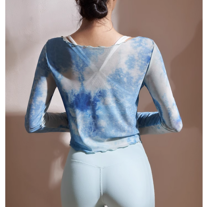 PALLT Yoga Pilates Gradient Color Fitted Fitness Top