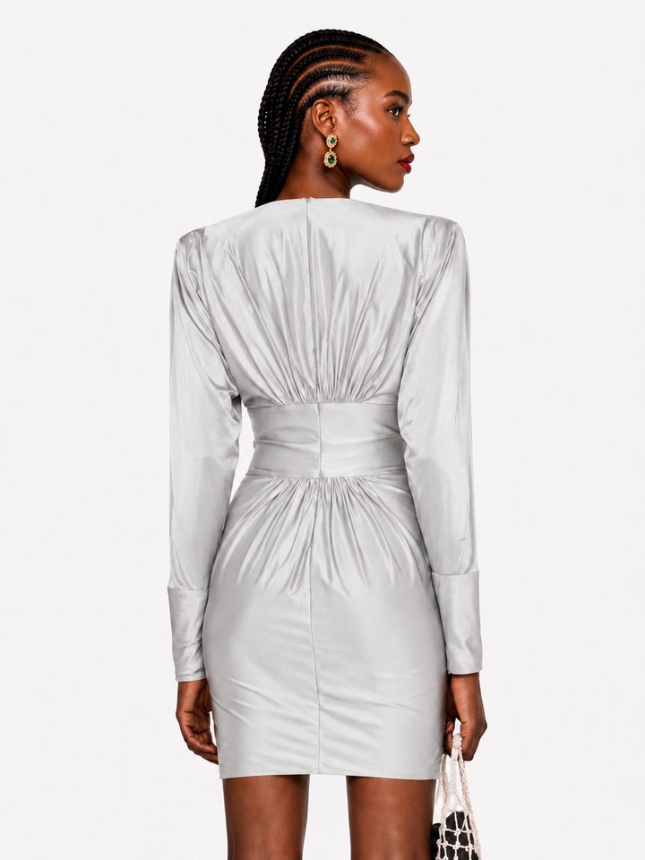 PEIVO Deep V Evening Dress Gown