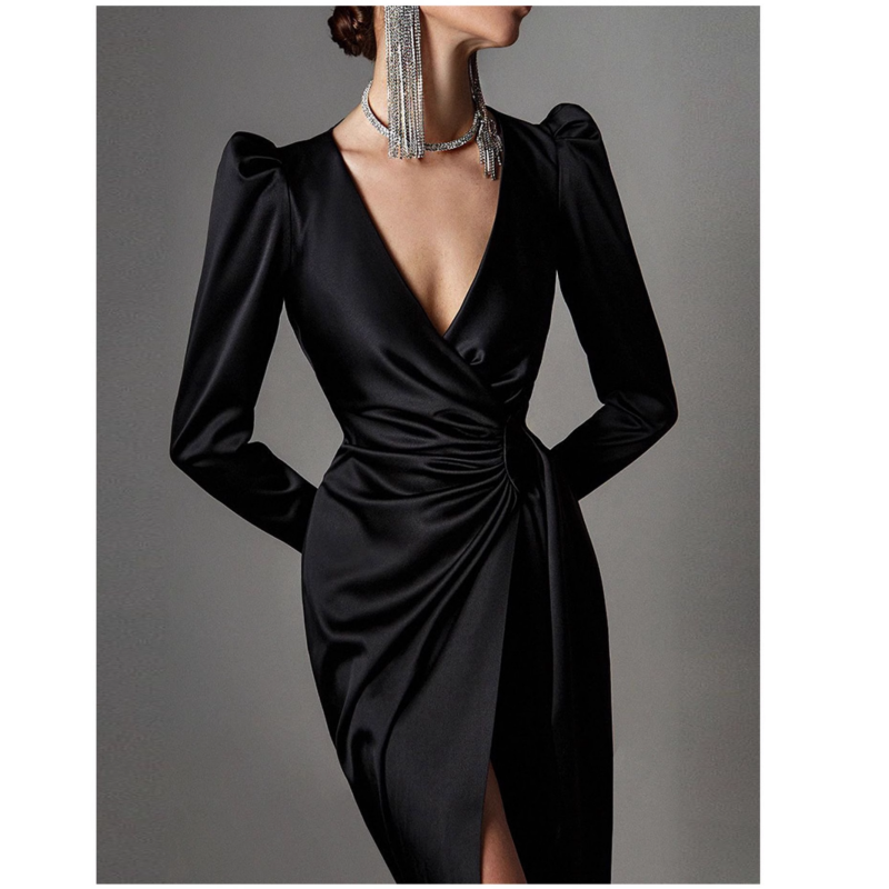 PESOL V Neck Slip Evening Dress Gown