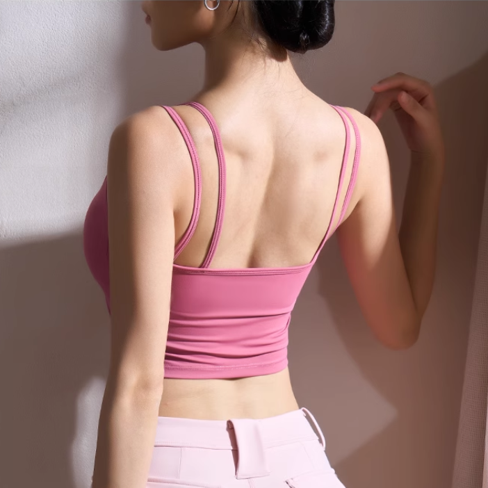 RAOTI Yoga Pilates Cut Out Fitted Sports Bra