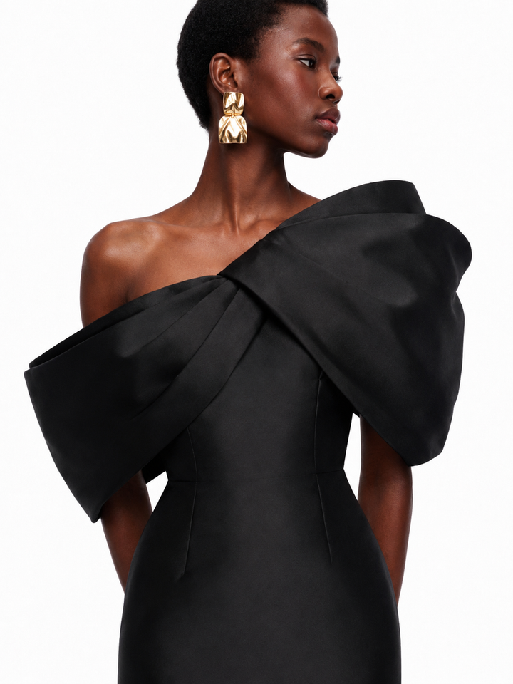 RECCV Off-Shoulder Evening Dress Gown