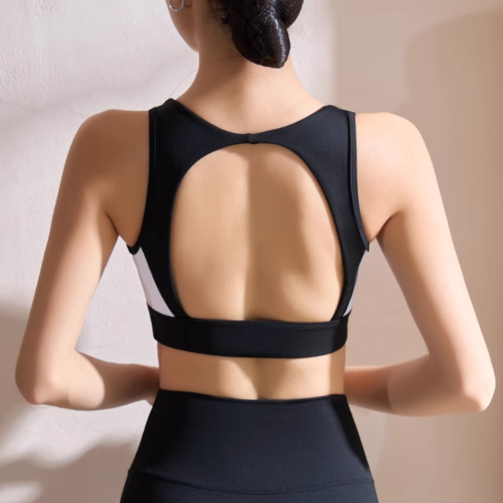 REVTI Yoga Pilates Bi-Color Fitted Sports Bra