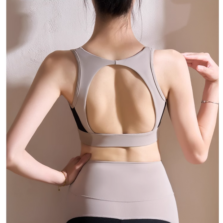 REVTI Yoga Pilates Bi-Color Fitted Sports Bra