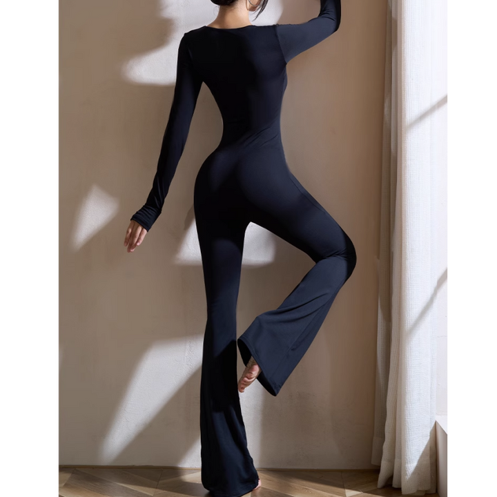 ROVIG Yoga Pilates Long Sleeves Fitted Jumpsuit