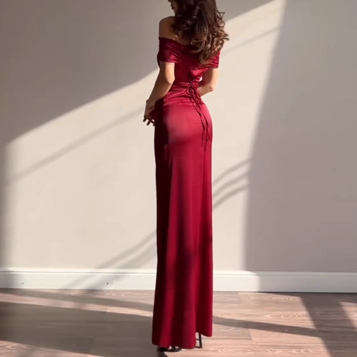 RUACO Off-Shoulder Evening Dress Gown