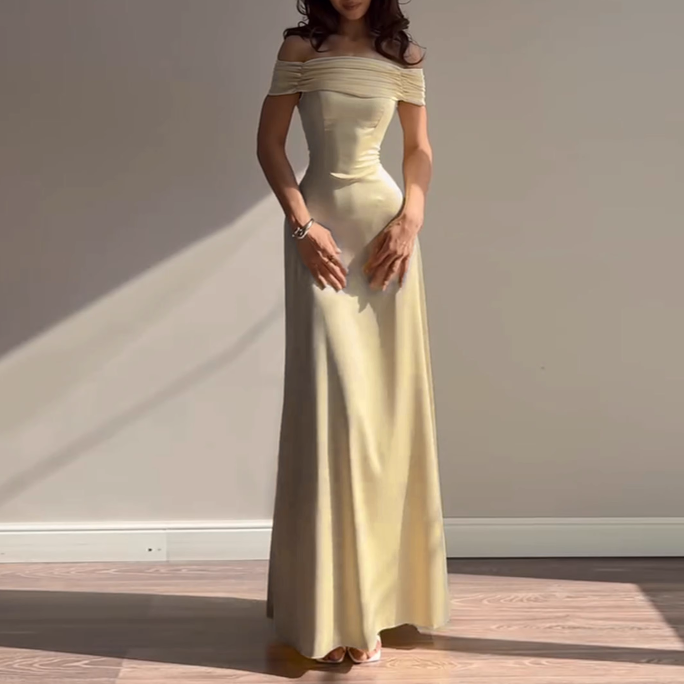 RUACO Off-Shoulder Evening Dress Gown