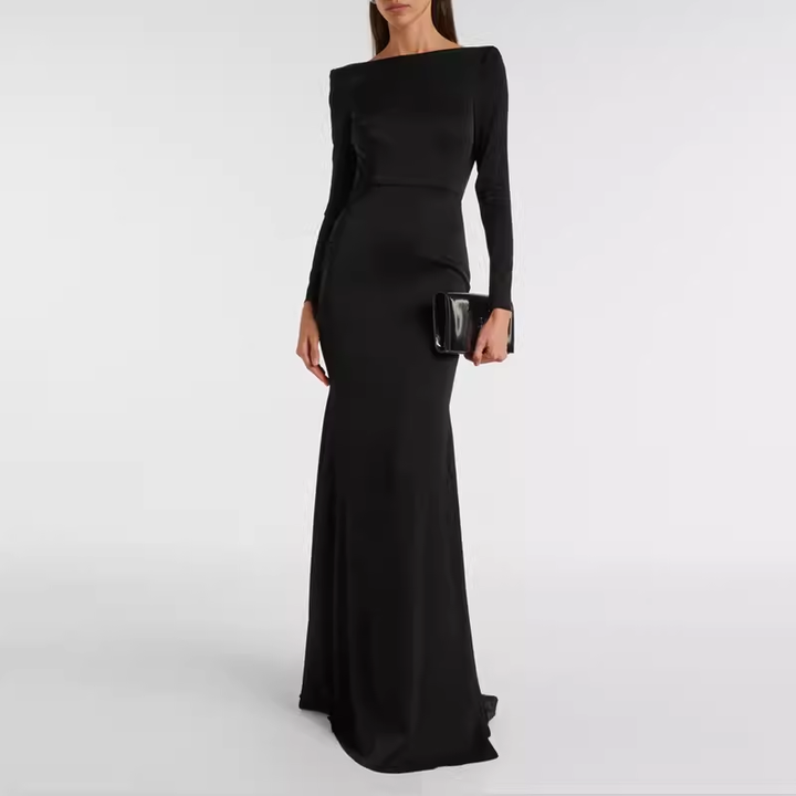 SABNI Backless Maxi Evening Dress Gown