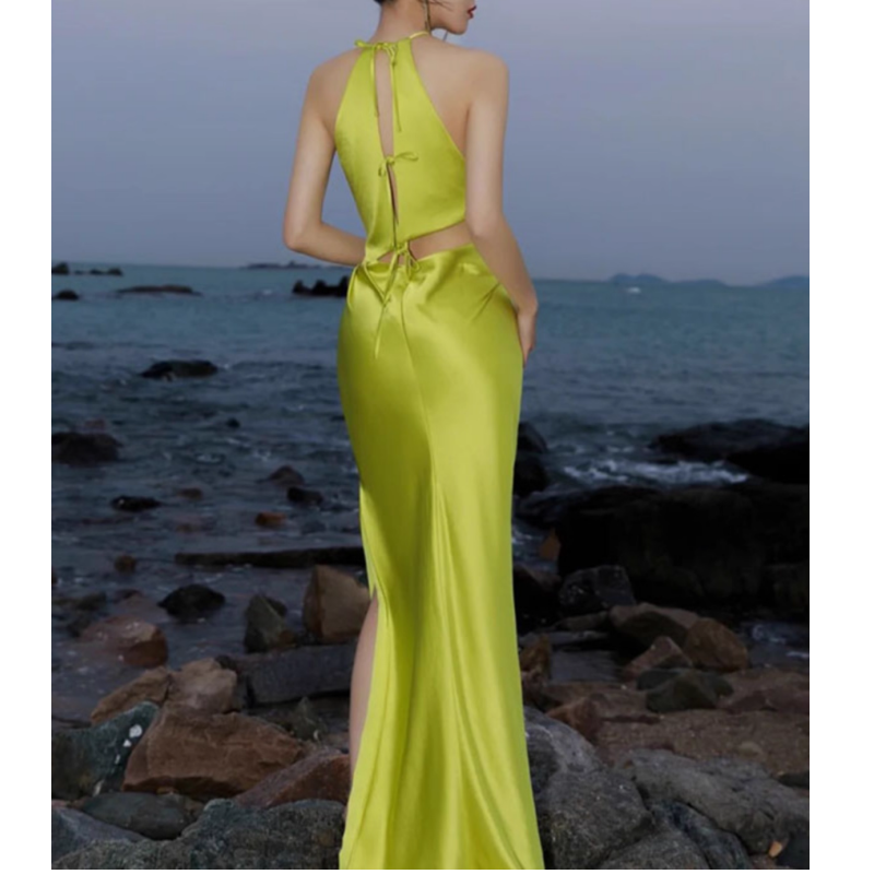 SABVA Cut Out Maxi Evening Dress Gown