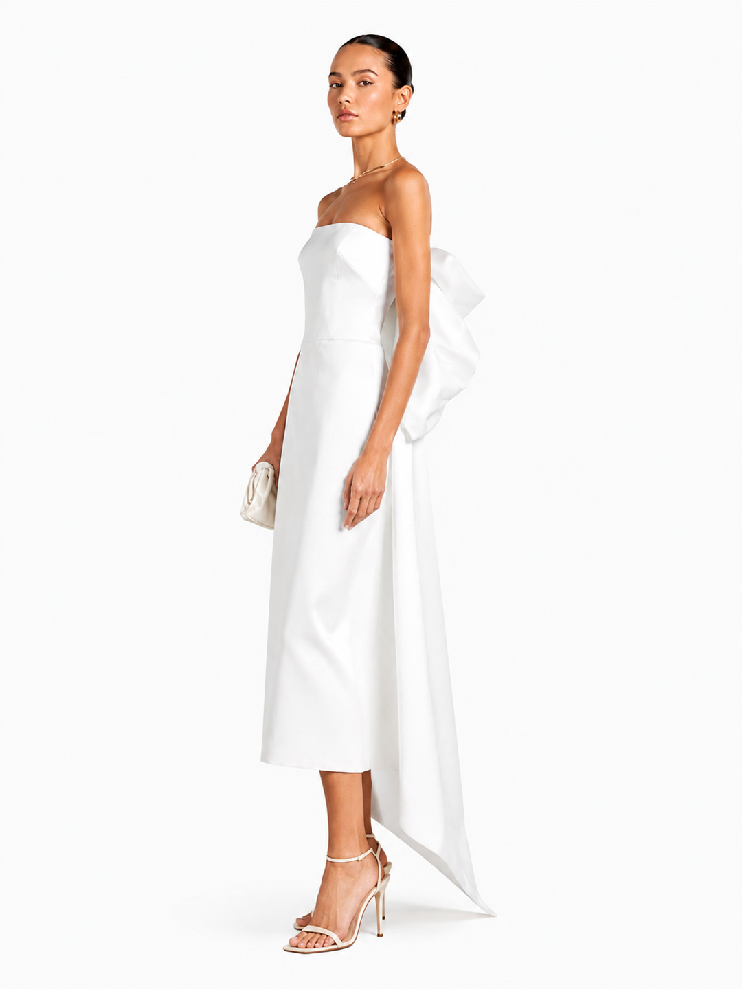 SELLY Tube Midi Evening Dress Gown
