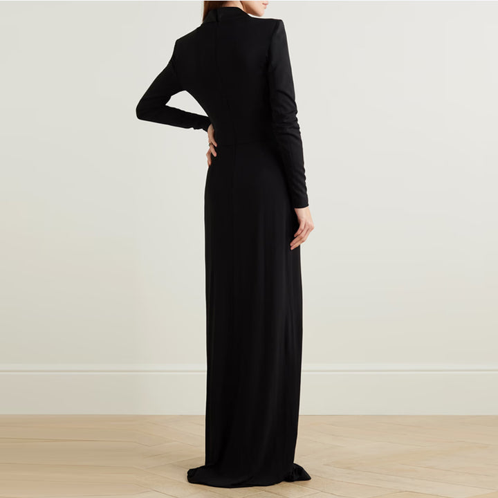 SOVET Deep V Evening Dress Gown