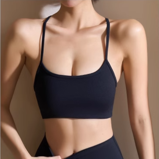 SUTSI Yoga Pilates Back Cross Fitted Sports Bra