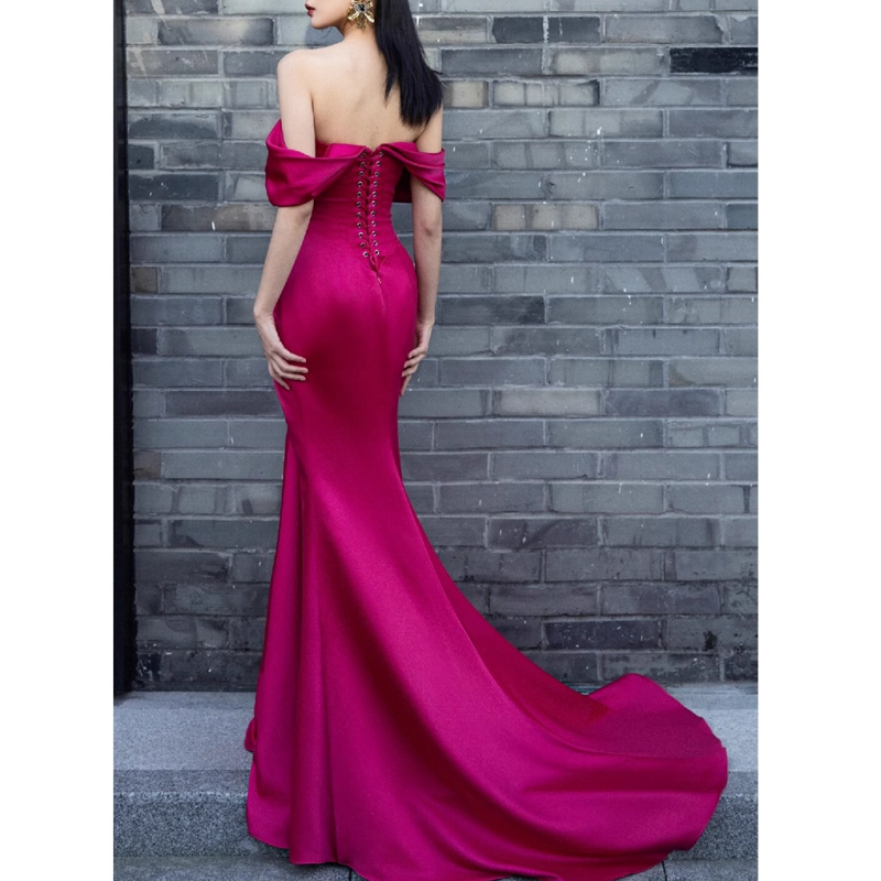 TISHA Off-Shoulder Maxi Evening Dress Gown