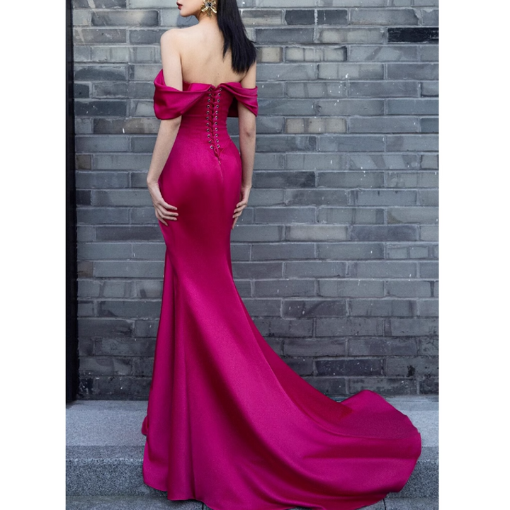 TISHA Off-Shoulder Maxi Evening Dress Gown