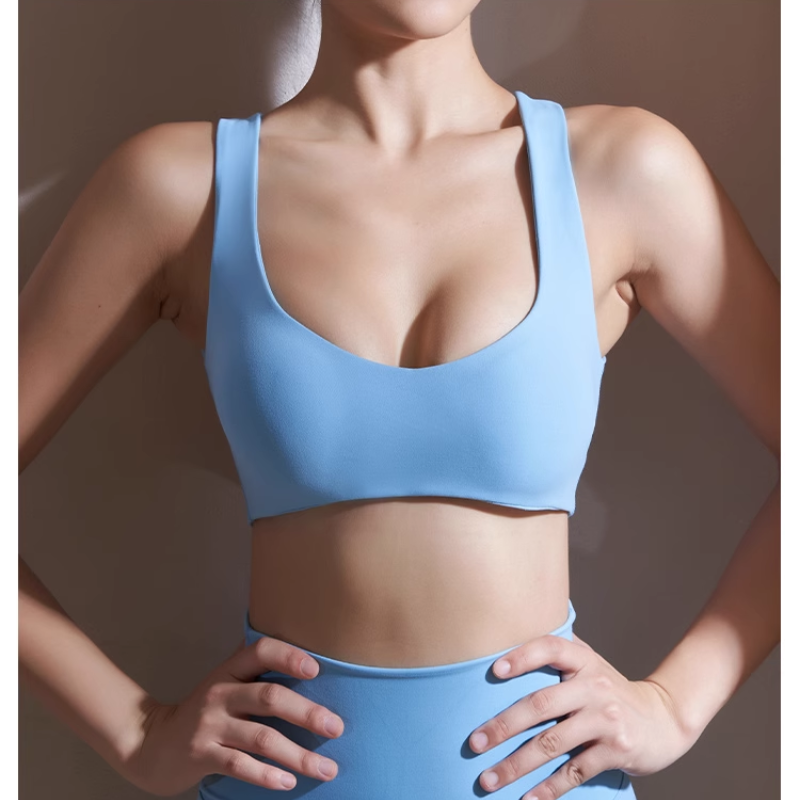 VADRI Yoga Pilates Cut Out Fitted Sports Bra