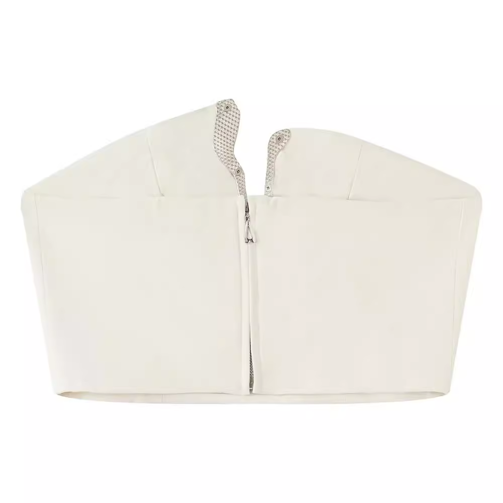 VARUB Diamante Cropped Tube Top
