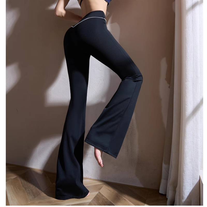 VASCI Yoga Pilates Flared Fitted Stretch Leggings
