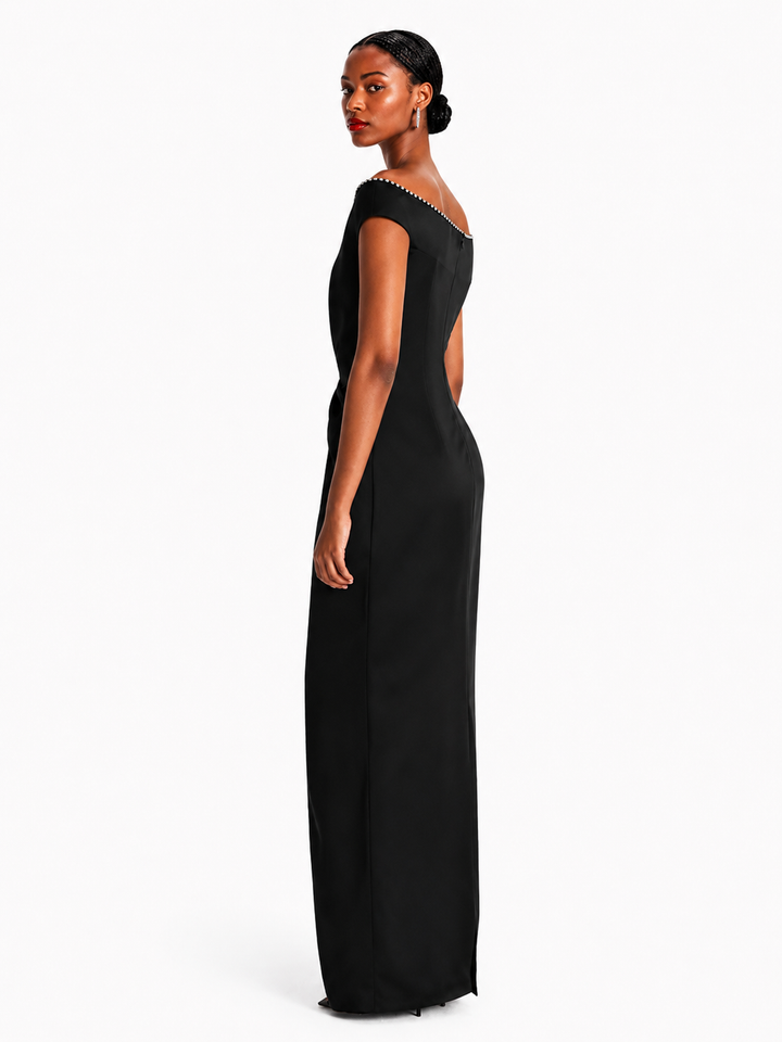 VIELS Diamante Evening Dress Gown