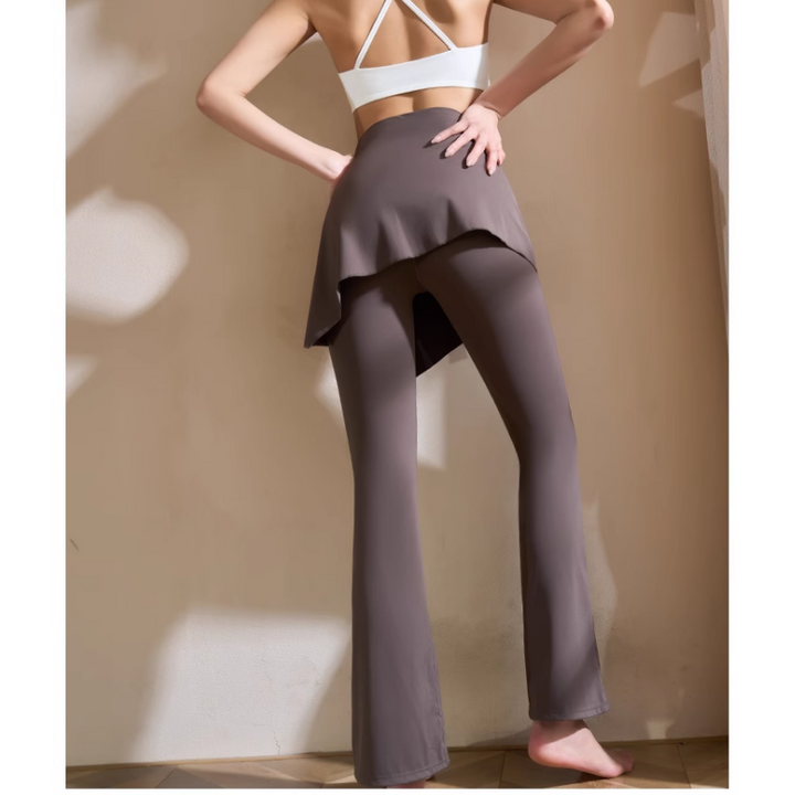 VOCBI Yoga Pilates Double Layers Fitted Stretch Leggings