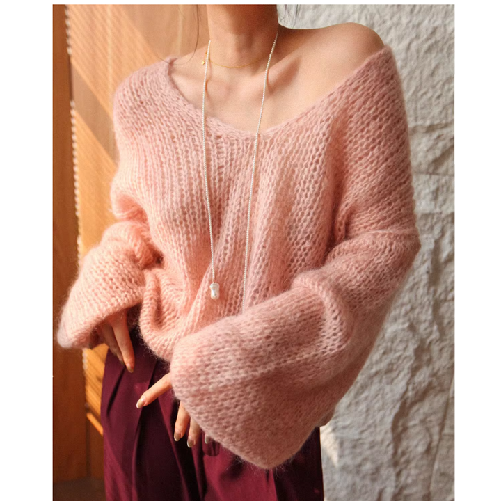 VUCMI Oversized Knitwear Sweater