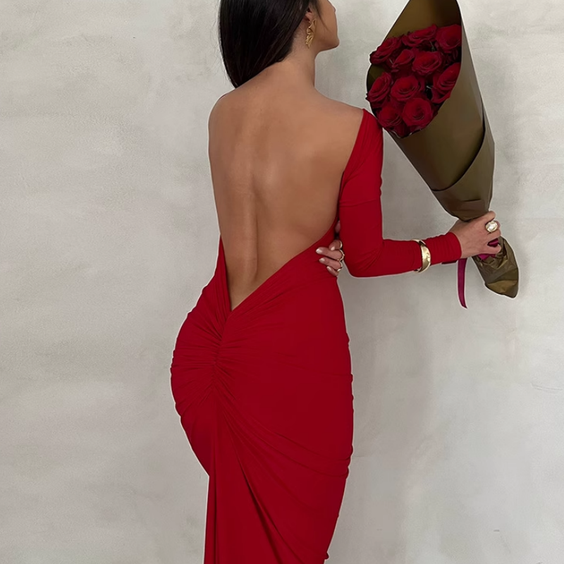 VUCHA Backless Evening Dress Gown