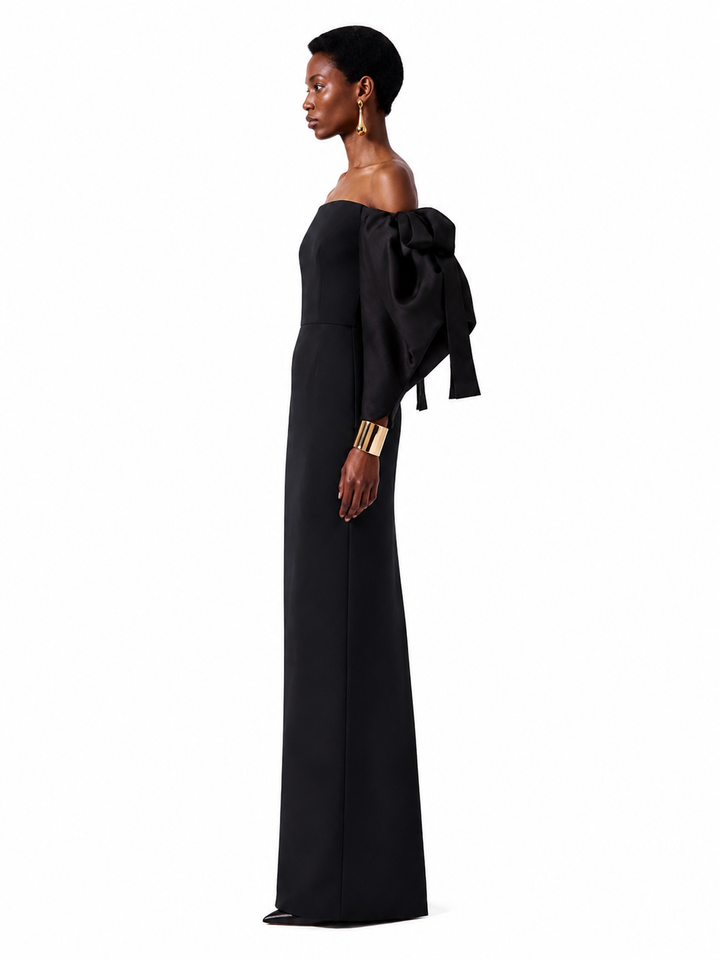 VUIRE Off-Shoulder Evening Dress Gown