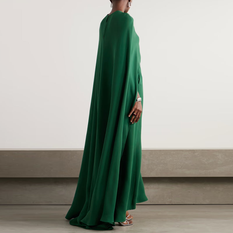 VURIN Cape Evening Dress Gown