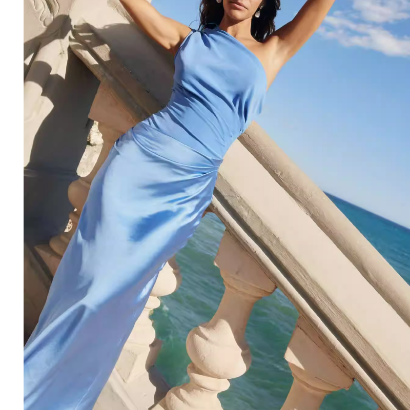 VUSAH One-Shoulder Maxi Dress