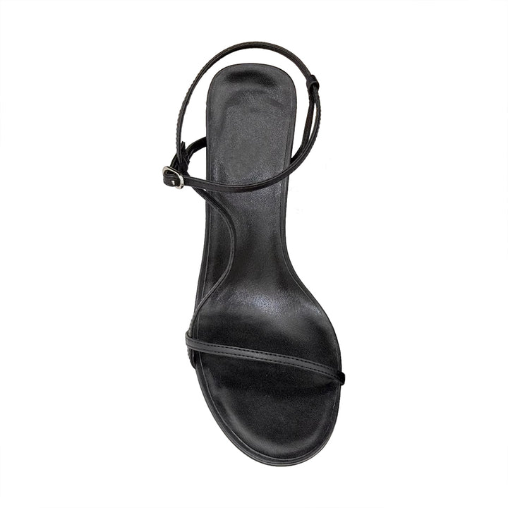 BURAH Ankle Strap Kitten Heel Sandals