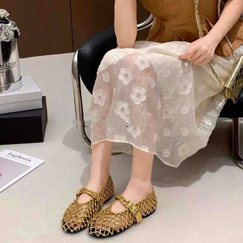 CAMTO Cut Out Ballet Shoes