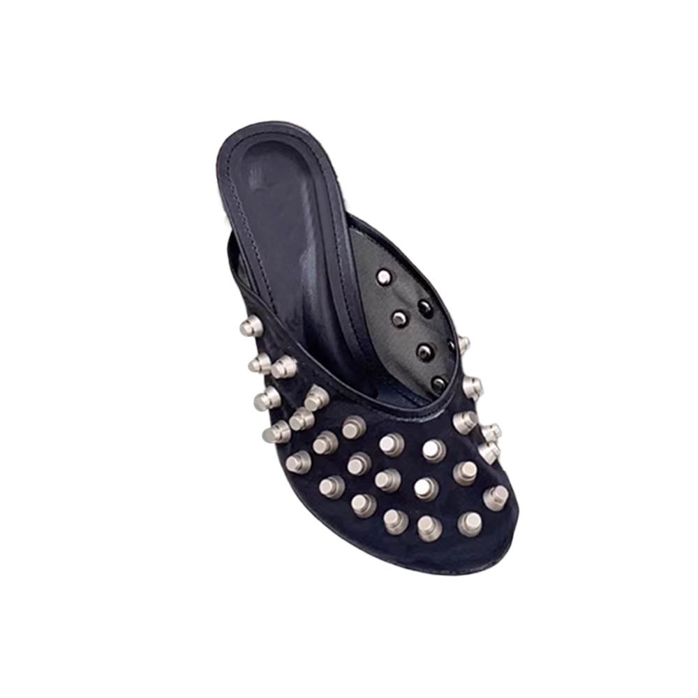 CUEDA Studded Mules Sandals
