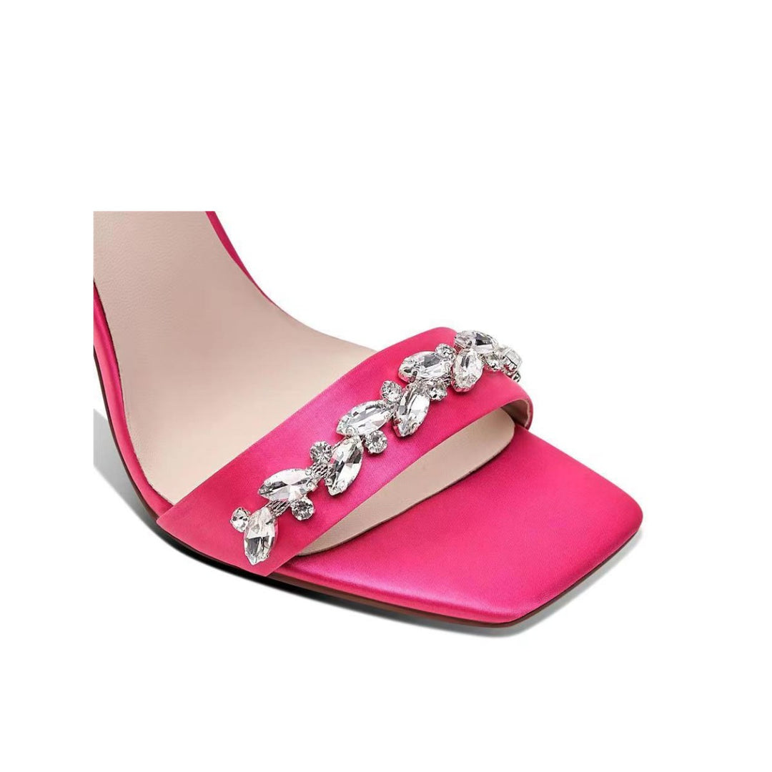 DASRU Diamante Stiletto High Heel Sandals