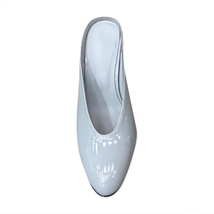 DEMNI Sculptured Heel Mules Sandals