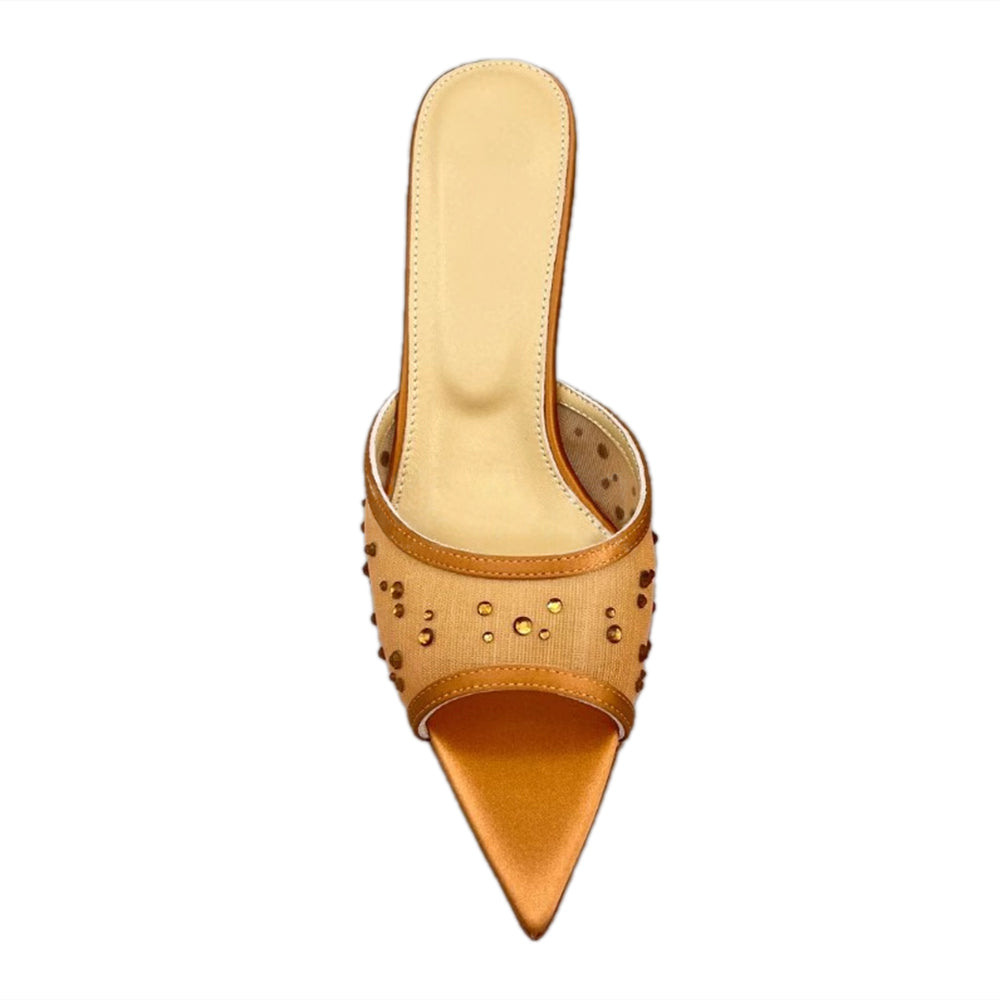 DEXRA Diamante Mules Sandals