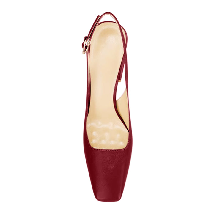 FERCO Leather Block Heel Sandals - 8cm