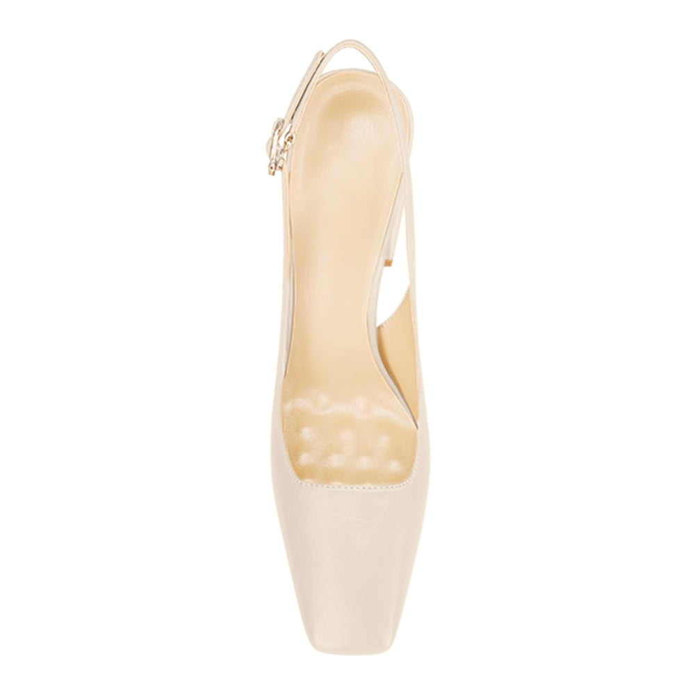FERCO Leather Block Heel Sandals - 6cm