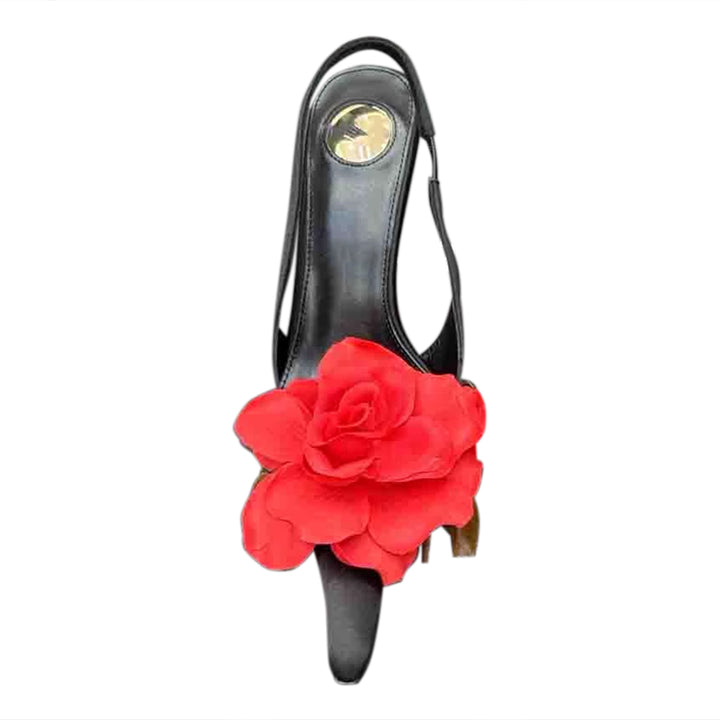 FOTVA Flower High Heel Sandals