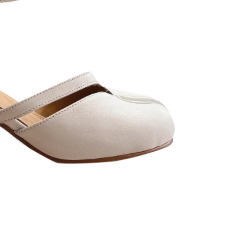 GINSO Spilt Toe Block Heel Sandals