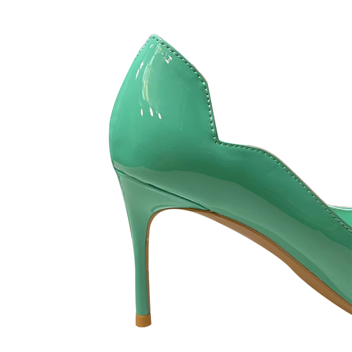HEDOV Patent Leather High Heel Pumps - 10cm
