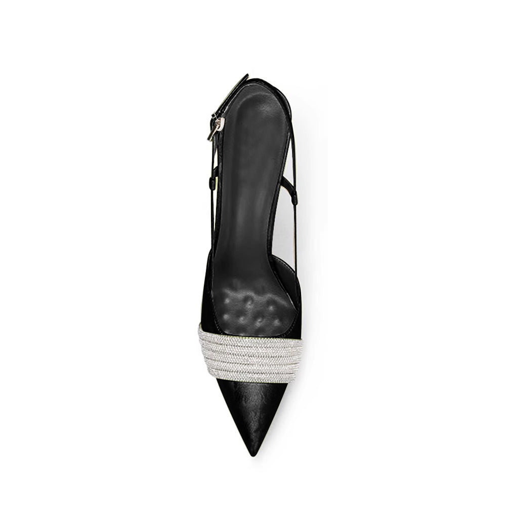 HEIRA Diamante High Heel Sandals - 10cm