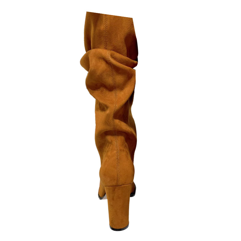 HEMLO Fold Knee High Boots