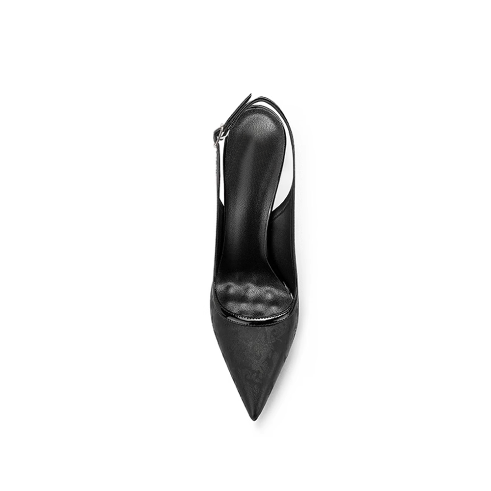 HERVO Slingback Mid Heel Sandals - 8cm