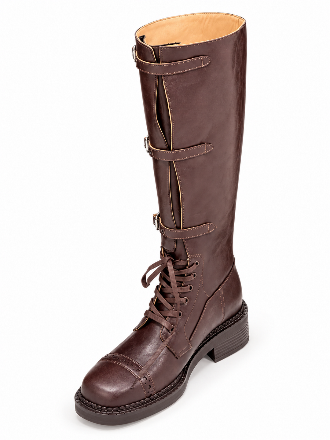 JADEN LACE UP KNEE HIGH BOOTS