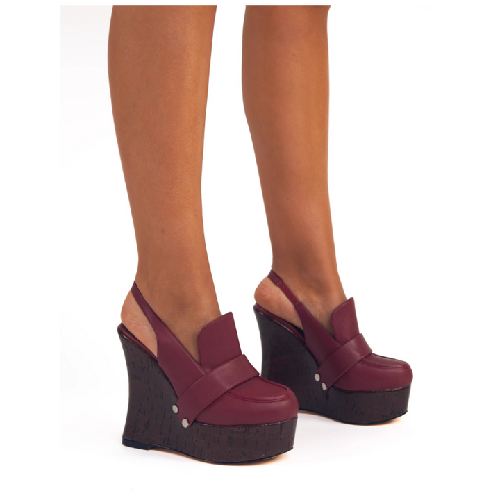 JUKCA Leather Platform Sandals