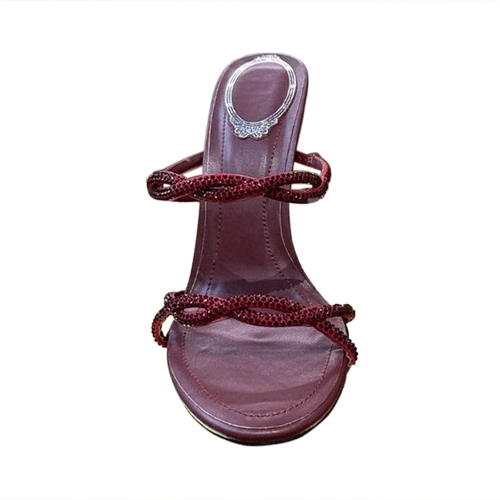 LCAVE Diamante Mules Sandals